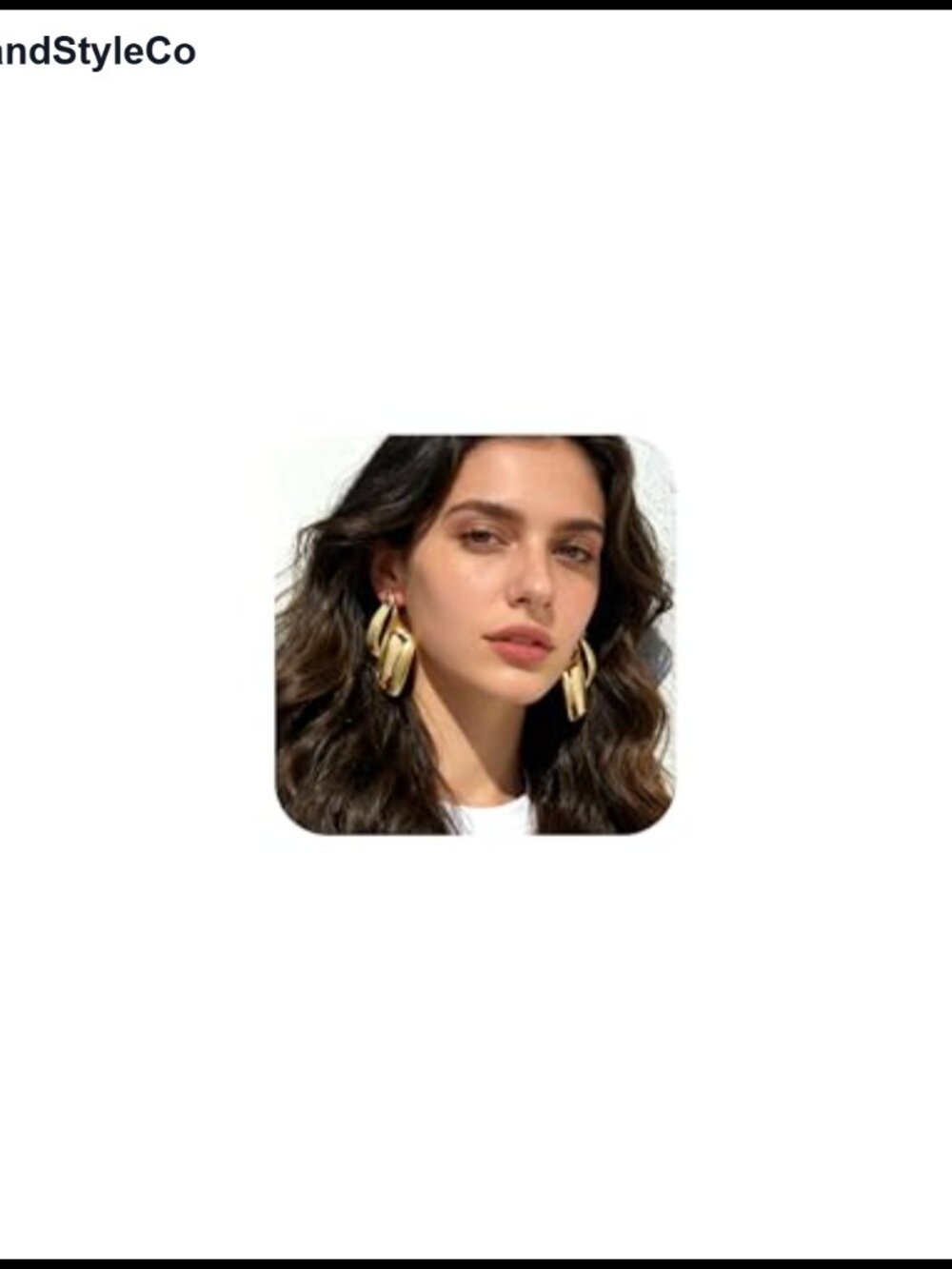 Chunky 14K Gold Plated Geometric Drop Dangle Earrings for Women, Irregular